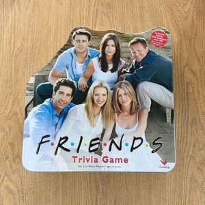 FRIENDS Trivia Board Game Collectors Edition 2002 with Tin Case 1000+ Questions